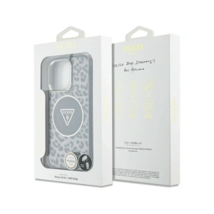 Kup Etui Guess HC IML Leopard Triangle Cord Strap do Apple iPhone 16 Pro MagSafe czarny - GUE4361 - {ean13} - Sklep Home Screen