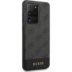 Kup Etui Guess GUHCS69G4GLGR Samsung Galaxy S20 Ultra G988 szary/grey hard case 4G Stripe Collection - GUE495GRY - {ean13} - Sklep Home Screen