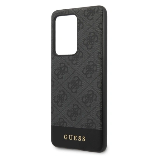 Buy Guess GUHCS69G4GLGR Samsung Galaxy S20 Ultra G988 grey hard case 4G Stripe Collection - GUE495GRY - {ean13} - Home Screen Store Europe
