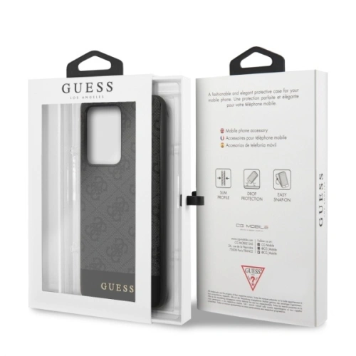 Kup Guess Samsung Gehäuse GUHCS69G4GLGR Galaxy S20 Ultra G988 grau/grau Hartschalenkoffer 4G Stripe Collection - GUE495GRY - {ean13} - Sklep Home Screen