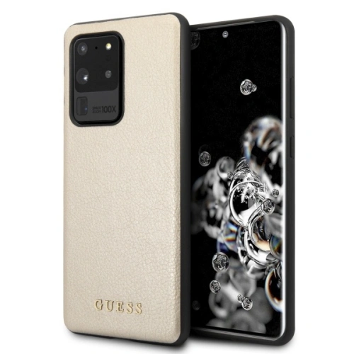 Kup Etui Guess GUHCS69IGLGO Samsung Galaxy S20 Ultra G988 aurie/hard case iridescent - GUE496GLD - {ean13} - Sklep Home Screen