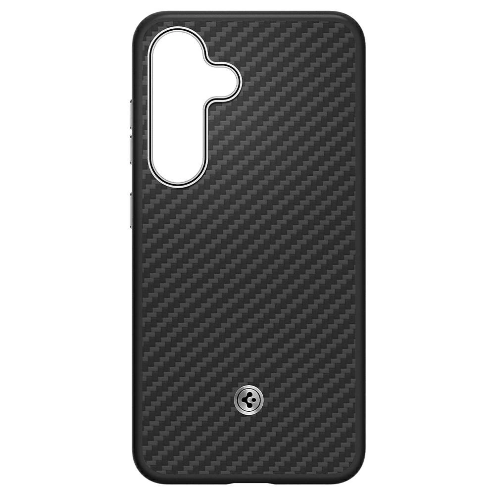 Etui Samsung Spigen Enzo Aramid Magnet do Galaxy S25+ Plus czarno-srebrny