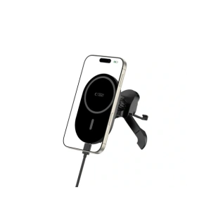 Buy Tech-Protect MM15W-V6 Magnetic MagSafe Stable Vent Car Mount Wireless Charger 15W Black - THP3909 - {ean13} - Home Screen Store Europe