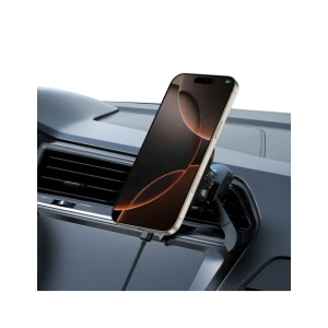 Buy Tech-Protect MM15W-V6 Magnetic MagSafe Stable Vent Car Mount Wireless Charger 15W Black - THP3909 - {ean13} - Home Screen Store Europe