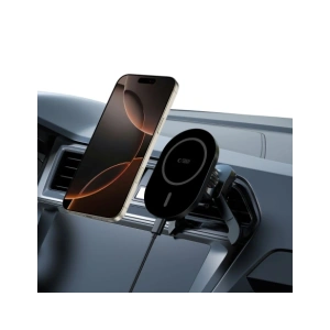 Kup Upevnění do auta na mřížku s nabíječkou 15W + 2x magnetické destičky Tech-Protect MM15W-V6 Magnetic MagSafe Stabilní ventilační držák do auta bezdrátová nabíječka 15W černá - THP3909 - {ean13} - Sklep Home Screen