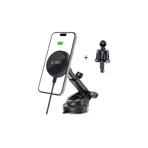 Kup Tech-protect Mm15w-v4 Magnetic Magsafe Dashboard & Vent Car Mount Wireless Charger 15w Black - THP3910 - {ean13} - Sklep Home Screen