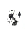 Kup Upevnění do auta na kokpit / sklo / do mřížky s nabíječkou 15W + 2x magnetické destičky Tech-Protect MM15W-V4 Magnetic MagSafe Upevnění do auta na palubní desku a ventilaci bezdrátová nabíječka 15W černá - THP3910 - {ean13} - Sklep Home Screen