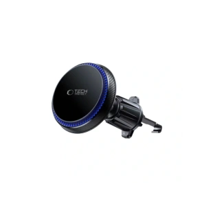 Kup Uchwyt samochodowy na kokpit / szybę / do kratki z ładowarką 15W + 2x blaszki magnetyczne Tech-Protect MM15W-V4 Magnetic MagSafe Dashboard & Vent Car Mount Wireless Charger 15W Black - THP3910 - {ean13} - Sklep Home Screen
