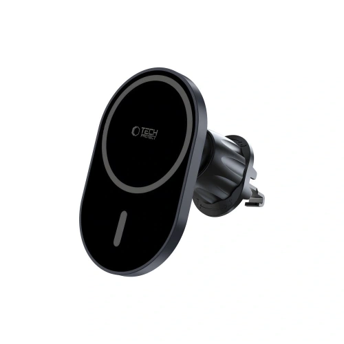 Kup Upevnění do auta na kokpit / sklo / do mřížky s nabíječkou 15W + 2x magnetické destičky Tech-Protect MM15W-V6 Magnetic MagSafe Upevnění do auta na palubní desku a ventilaci Bezdrátová nabíječka 15W Černá - THP3911 - {ean13} - Sklep Home Screen