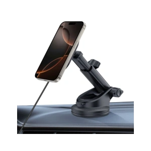 Buy Tech-Protect MM15W-V6 Magnetic MagSafe Dashboard & Vent Car Mount Wireless Charger 15W Black - THP3911 - {ean13} - Home Screen Store Europe