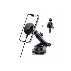 Kup Tech-protect Mm15w-v5 Magnetic Magsafe Dashboard & Vent Car Mount Wireless Charger 15w Black/black - THP3912 - {ean13} - Sklep Home Screen