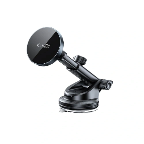 Kup Uchwyt samochodowy na kokpit / szybę / do kratki z ładowarką 15W + 2x blaszki magnetyczne Tech-Protect MM15W-V5 Magnetic MagSafe Dashboard & Vent Car Mount Wireless Charger 15W Black - THP3912 - {ean13} - Sklep Home Screen
