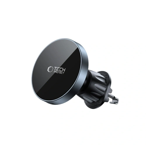 Kup Uchwyt automobilní pro mřížku / pro CD zásuvku s nabíječkou 15W + 2x magnetické destičky Tech-Protect MM15W-V5 Magnetic MagSafe CD & Vent Car Mount Wireless Charger 15W Černý - THP3913 - {ean13} - Sklep Home Screen