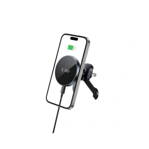 Buy Tech-Protect MM15W-V5 Magnetic MagSafe Stable Vent Car Mount Wireless Charger 15W Black - THP3914 - {ean13} - Home Screen Store Europe