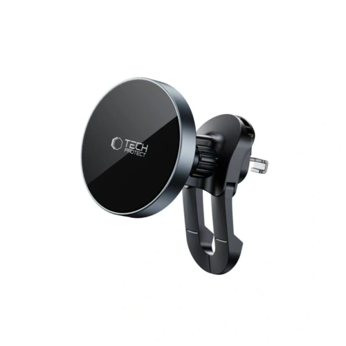 Kup Uchwyt samochodowy do kratki z ładowarką 15W + 2x blaszki magnetyczne Tech-Protect MM15W-V5 Magnetic MagSafe Stable Vent Car Mount Wireless Charger 15W Black - THP3914 - {ean13} - Sklep Home Screen