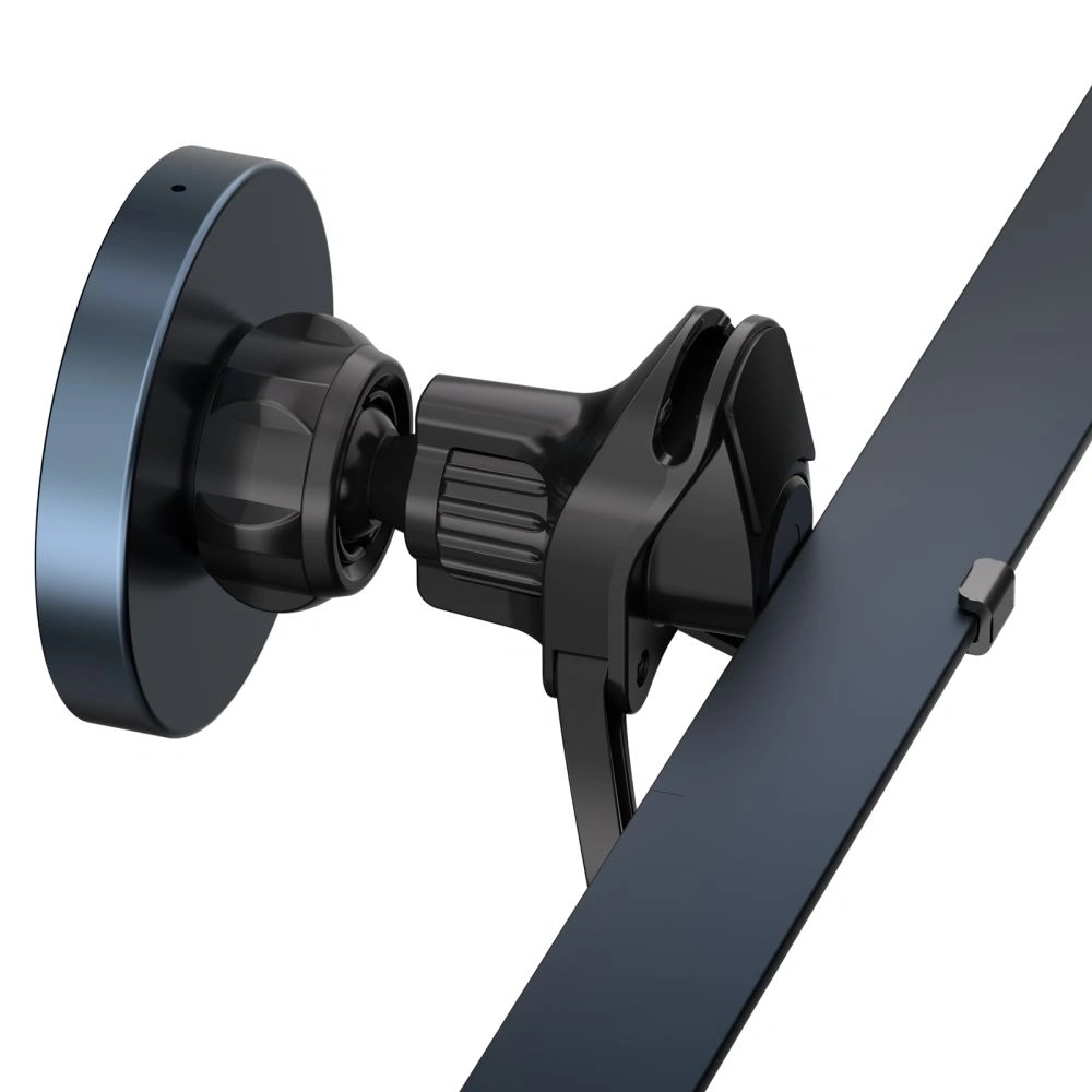 Uchwyt samochodowy do kratki z ładowarką 15W + 2x blaszki magnetyczne Tech-Protect MM15W-V5 Magnetic MagSafe Stable Vent Car Mount Wireless Charger 15W Black