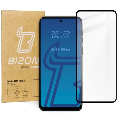 Kup Bizon Glass Edge 2 Motorola Moto G14 / G54 / G54 Power / G55 fekete - BIZ8587 - {ean13} - Sklep Home Screen