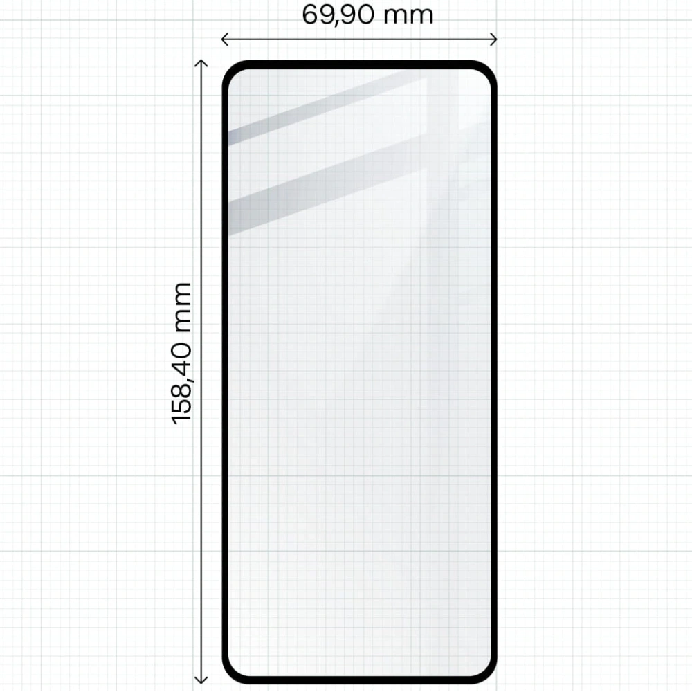Szkło hartowane Bizon Glass Edge 2 do Motorola Moto G14 / G54 / G54 Power / G55 czarne