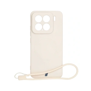 Kup Silikonowe etui z pierścieniem magnetycznym Bizon Case Silicone Magnetic Sq do Xiaomi 15 beżowe - BIZ8591 - {ean13} - Sklep Home Screen