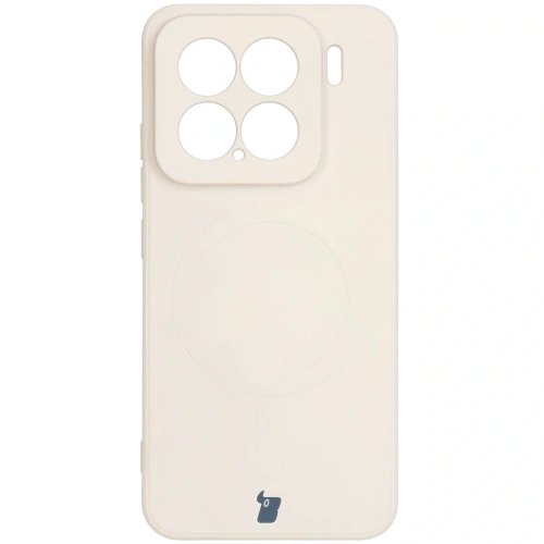 Kup Silikonový obal s magnetickým kroužkem Bizon Case Silicone Magnetic Sq pro Xiaomi 15 béžový - BIZ8591 - {ean13} - Sklep Home Screen
