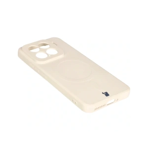 Kup Silikonowe etui z pierścieniem magnetycznym Bizon Case Silicone Magnetic Sq do Xiaomi 15 beżowe - BIZ8591 - {ean13} - Sklep Home Screen