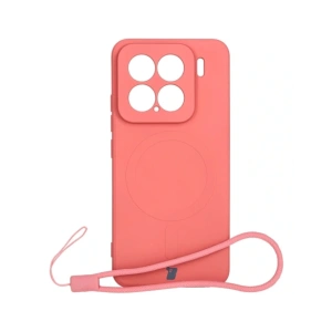 Kup Silikonowe etui z pierścieniem magnetycznym Bizon Case Silicone Magnetic Sq do Xiaomi 15 brudnoróżowe - BIZ8592 - {ean13} - Sklep Home Screen