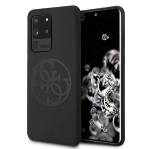 Kup Etui Guess GUHCS69LS4GBK Samsung Galaxy S20 Ultra G988 black/czarny hard case Silicone 4G Tone On Tone - GUE498BLK - {ean13} - Sklep Home Screen