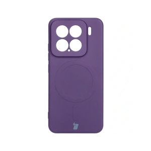 Kup Silikonowe etui z pierścieniem magnetycznym Bizon Case Silicone Magnetic Sq do Xiaomi 15 śliwkowe - BIZ8593 - {ean13} - Sklep Home Screen