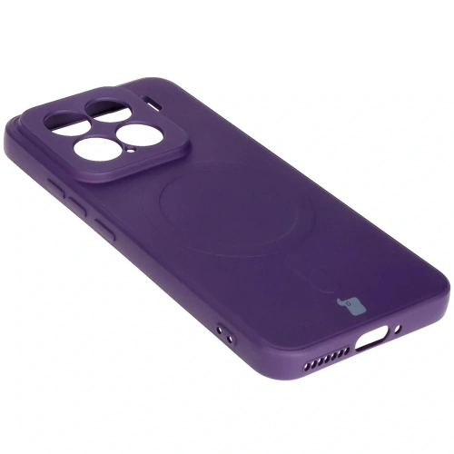 Kup Silikonowe etui z pierścieniem magnetycznym Bizon Case Silicone Magnetic Sq do Xiaomi 15 śliwkowe - BIZ8593 - {ean13} - Sklep Home Screen