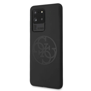 Kup Etui Guess GUHCS69LS4GBK Samsung Galaxy S20 Ultra G988 black/czarny hard case Silicone 4G Tone On Tone - GUE498BLK - {ean13} - Sklep Home Screen
