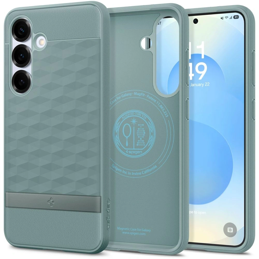 Etui Spigen Parallax Mag MagSafe Samsung Galaxy S25 Sage Green