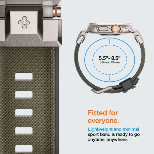 Kup Spigen DuraPro Armor Apple Watch 6 / 7 / 8 / 9 / 10 / SE / Ultra 1 / 2 44/45/46/49mm Militärgrün - SPN16670 - {ean13} - Sklep Home Screen