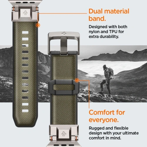 Kup Etui Spigen DuraPro Armor Apple Watch 6 / 7 / 8 / 9 / 10 / SE / Ultra 1 / 2 44/45/46/49mm Vojenská zelená - SPN16670 - {ean13} - Sklep Home Screen