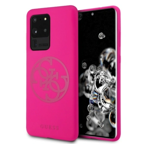 Kup Guess Samsung Fall GUHCS69LS4GFU Galaxy S20 Ultra G988 fuchsia/fuchsia harten Fall Silikon 4G Tone On Tone - GUE499FKS - {ean13} - Sklep Home Screen