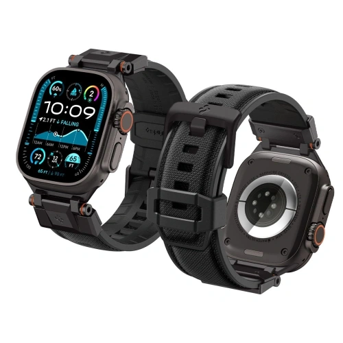Kup Spigen DuraPro Armor Apple Watch 6 / 7 / 8 / 9 / 10 / SE / Ultra 1 / 2 44/45/46/49mm Schwarze Edition - SPN16673 - {ean13} - Sklep Home Screen