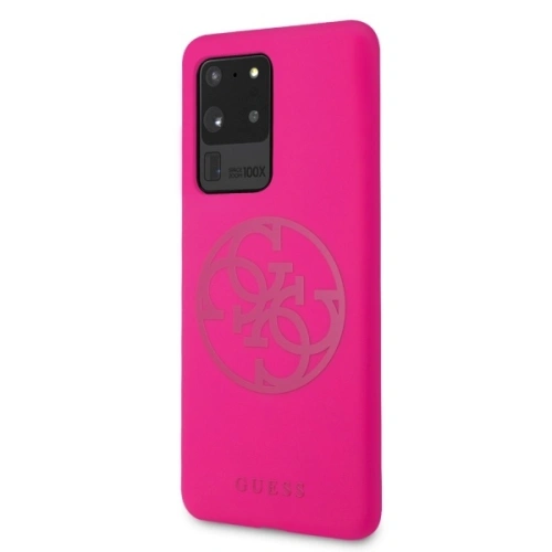 Kup Guess Samsung Fall GUHCS69LS4GFU Galaxy S20 Ultra G988 fuchsia/fuchsia harten Fall Silikon 4G Tone On Tone - GUE499FKS - {ean13} - Sklep Home Screen