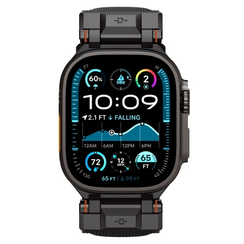Kup Spigen DuraPro Armor Apple Watch 6 / 7 / 8 / 9 / 10 / SE / Ultra 1 / 2 44/45/46/49mm Editia Neagră - SPN16673 - {ean13} - Sklep Home Screen