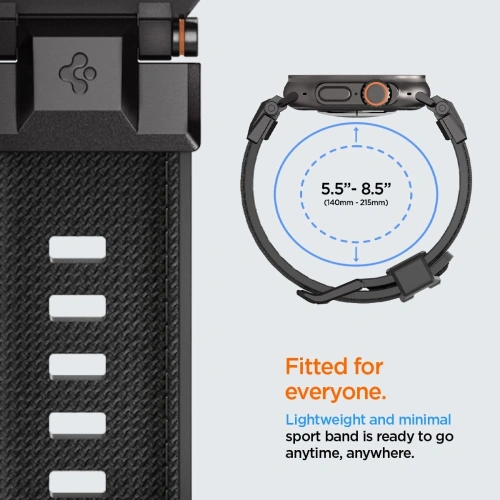 Kup Spigen DuraPro Armor Apple Watch 6 / 7 / 8 / 9 / 10 / SE / Ultra 1 / 2 44/45/46/49mm Schwarze Edition - SPN16673 - {ean13} - Sklep Home Screen