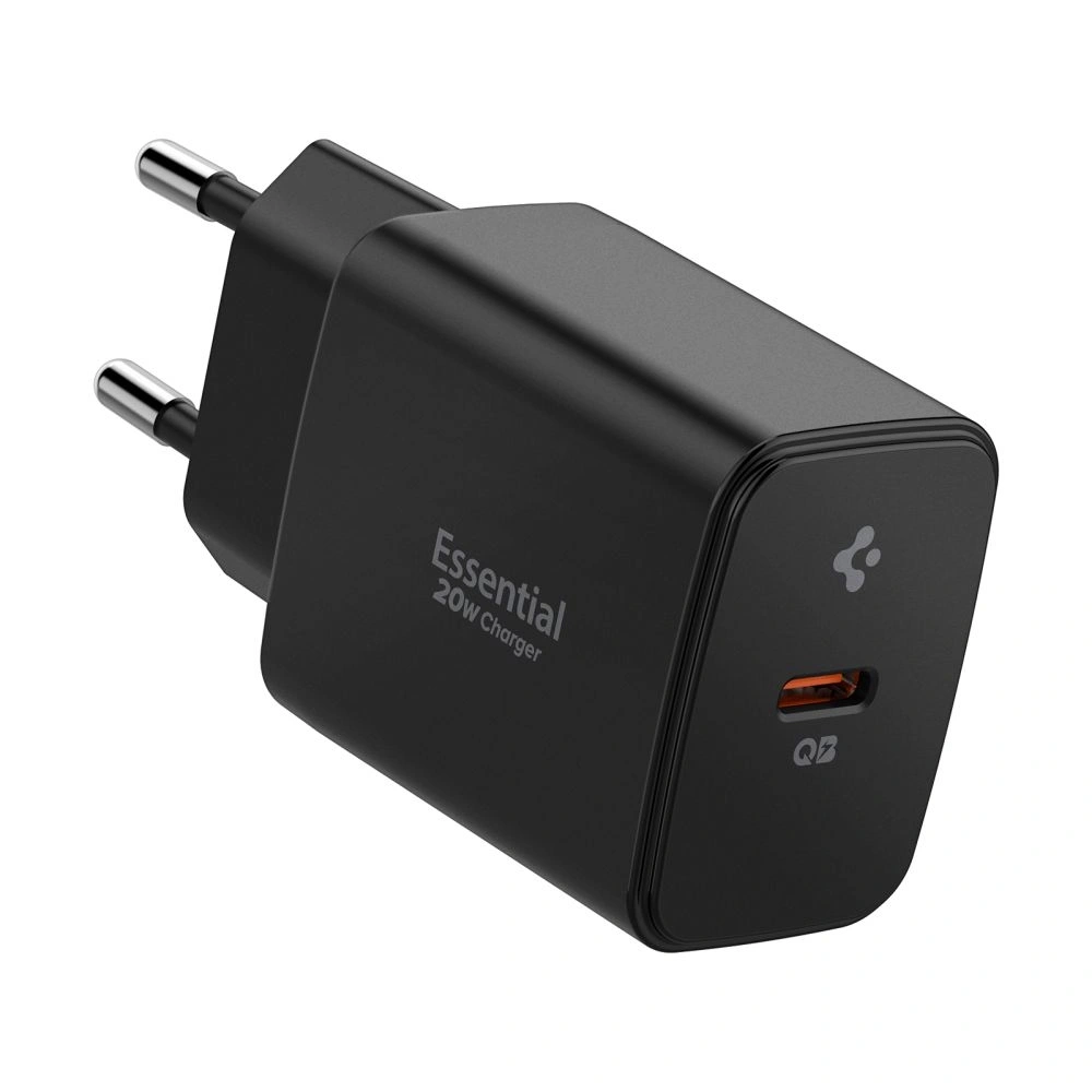 Ładowarka sieciowa Spigen Essential EE201EU 1-port USB-C Network Charger 20W Black