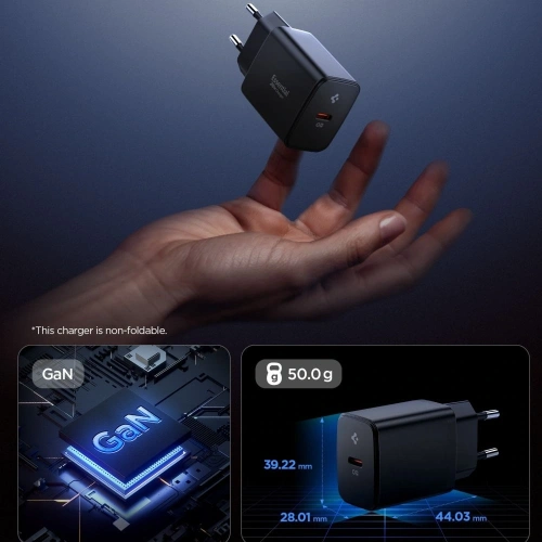Kup Spigen Essential EE201EU 1-port USB-C Hálózati Töltő 20W Fekete - SPN16674 - {ean13} - Sklep Home Screen