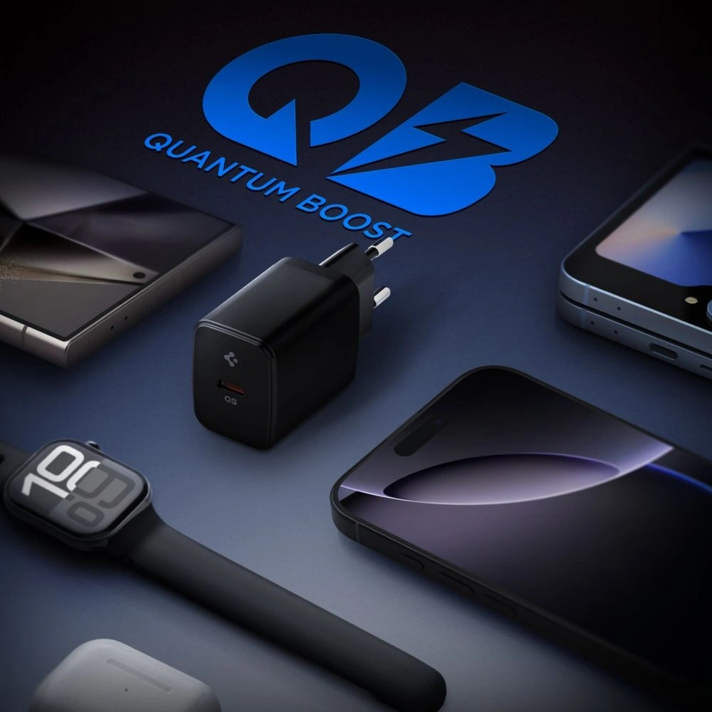 Ładowarka sieciowa Spigen Essential EE201EU 1-port USB-C Network Charger 20W Black