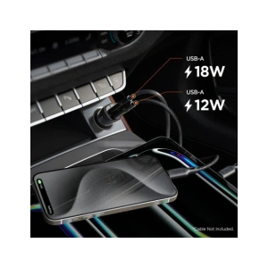 Kup Ładowarka samochodowa Spigen Essential EV302 2-port USB-A Car Charger 30W Black - SPN16675 - {ean13} - Sklep Home Screen