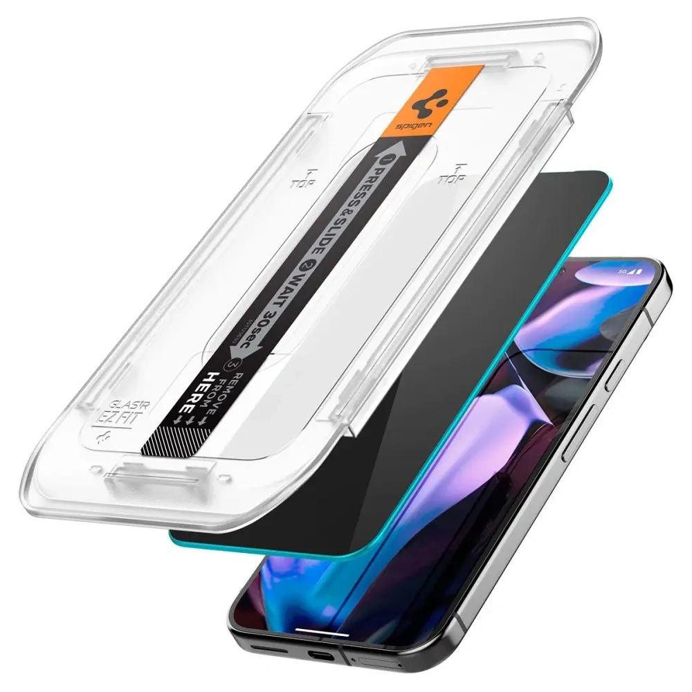 Szkło prywatyzujące Spigen GLAS.tR ez Fit Google Pixel 9 Pro XL Privacy [2 PACK]