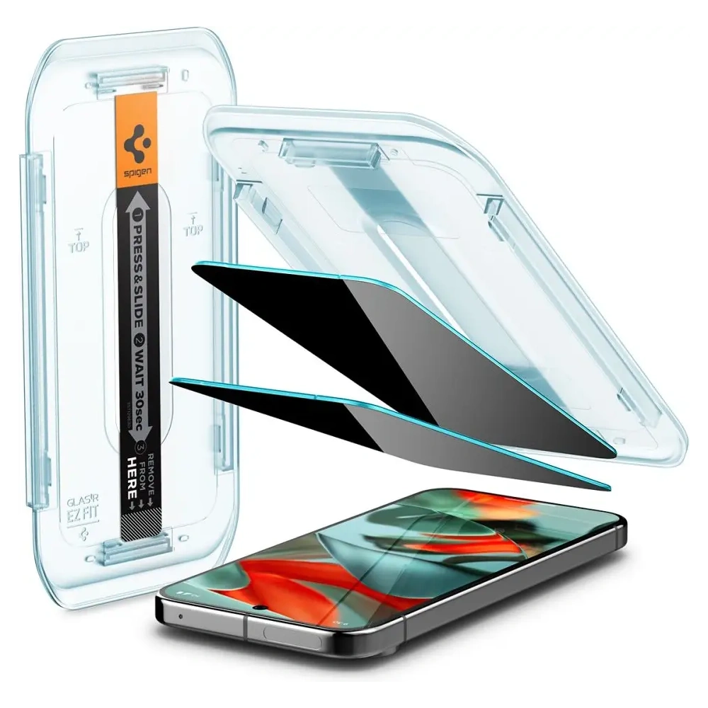 Szkło prywatyzujące Spigen GLAS.tR ez Fit Google Pixel 9 Pro XL Privacy [2 PACK]