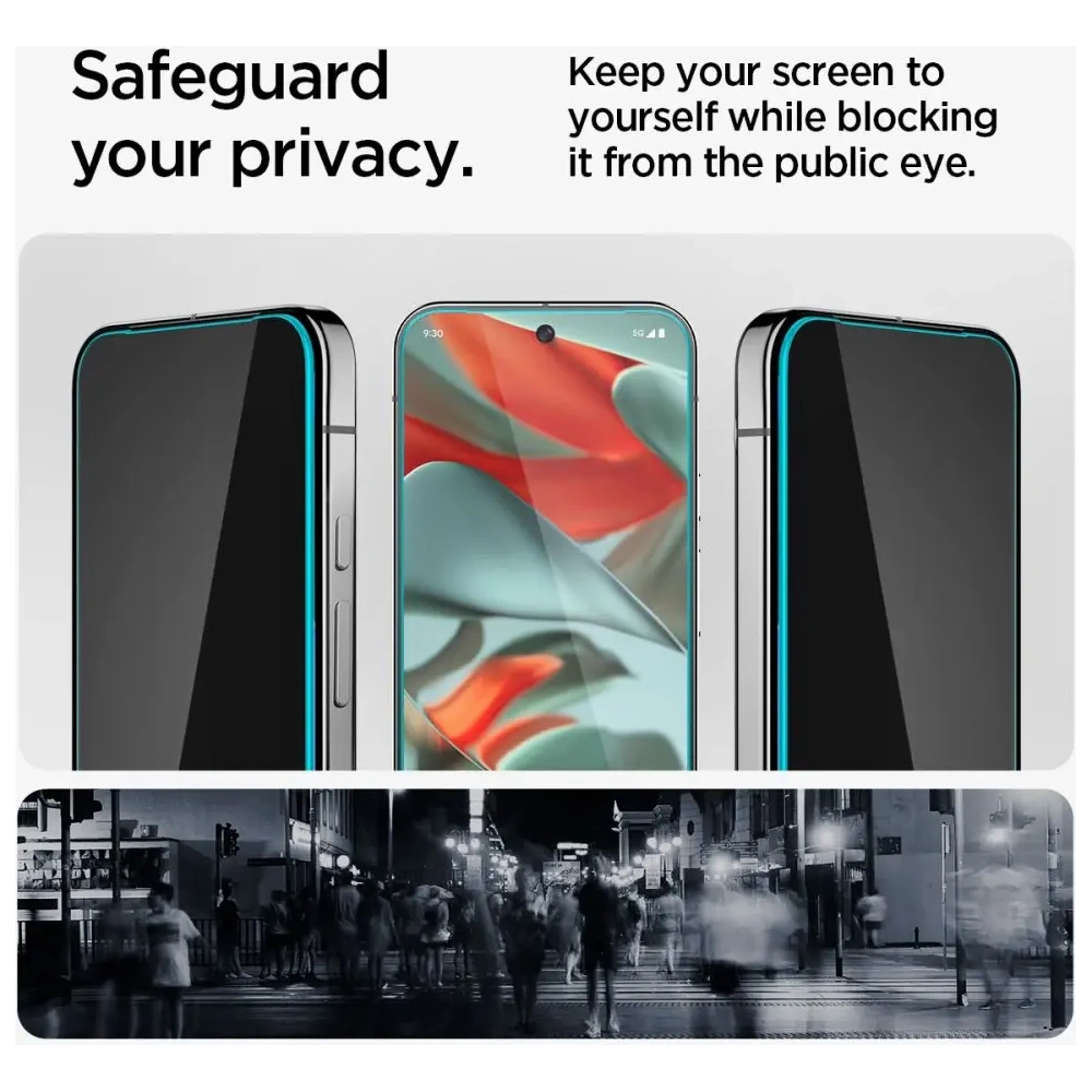 Szkło prywatyzujące Spigen GLAS.tR ez Fit Google Pixel 9 Pro XL Privacy [2 PACK]
