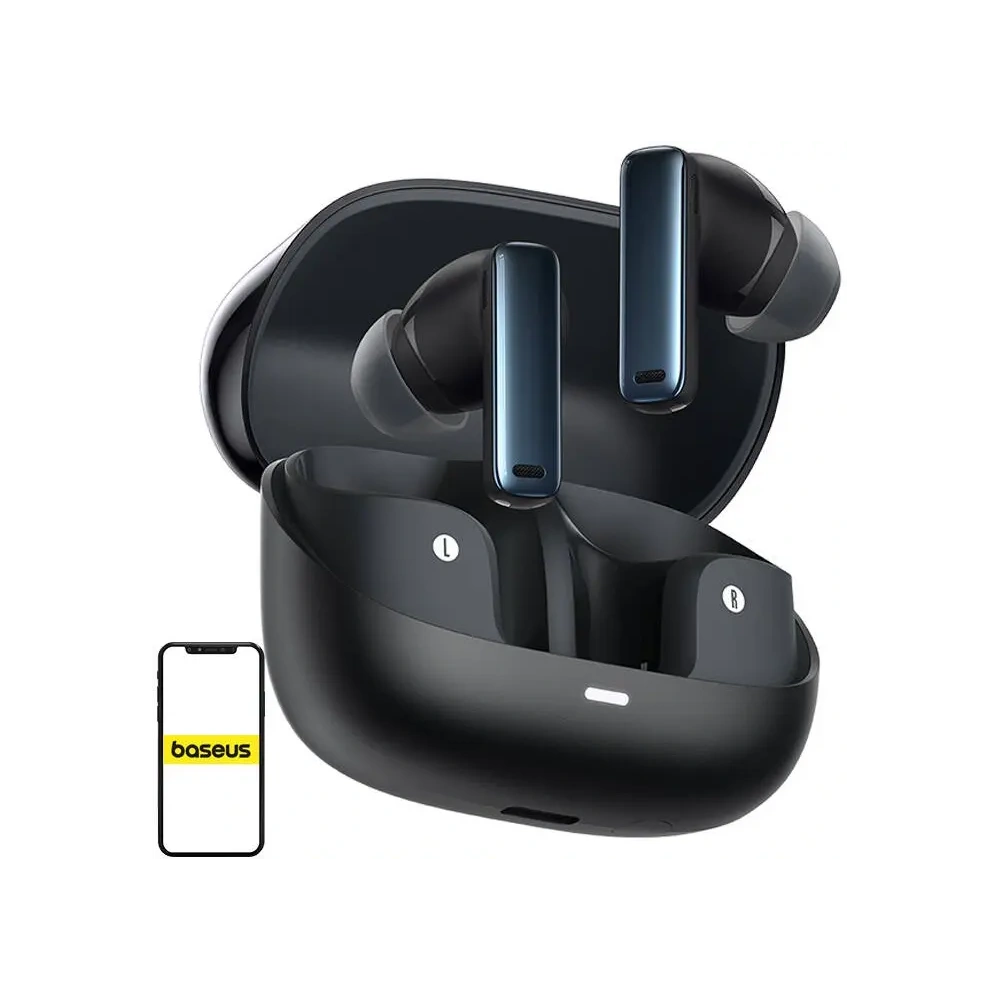 Bezprzewodowe słuchawki dokanałowe TWS Baseus Bowie M2s Bluetooth 5.3 (czarne)
