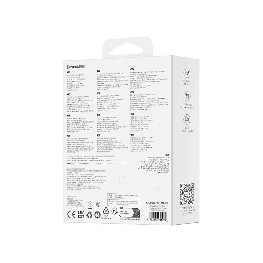 Bezprzewodowe słuchawki dokanałowe TWS Baseus Bowie M2s Bluetooth 5.3 (czarne)