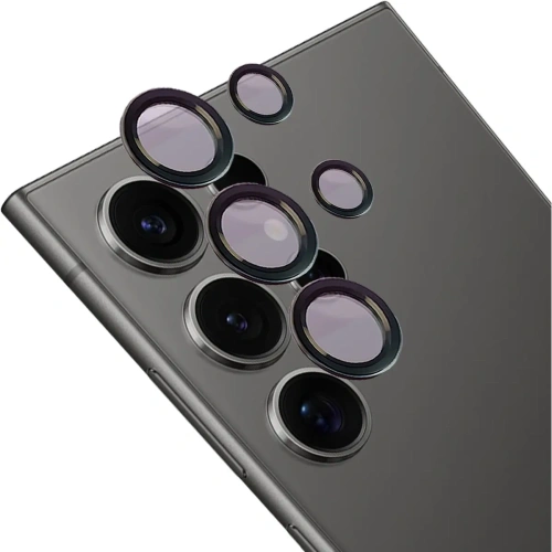 Kup Szkło hartowane na aparat z aplikatorem Bizon Glass Snap Lens do Samsung Galaxy S24 Ultra czarne - BIZ8599 - {ean13} - Sklep Home Screen