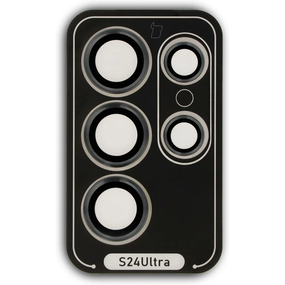 Szkło hartowane na aparat z aplikatorem Bizon Glass Snap Lens do Samsung Galaxy S24 Ultra czarne