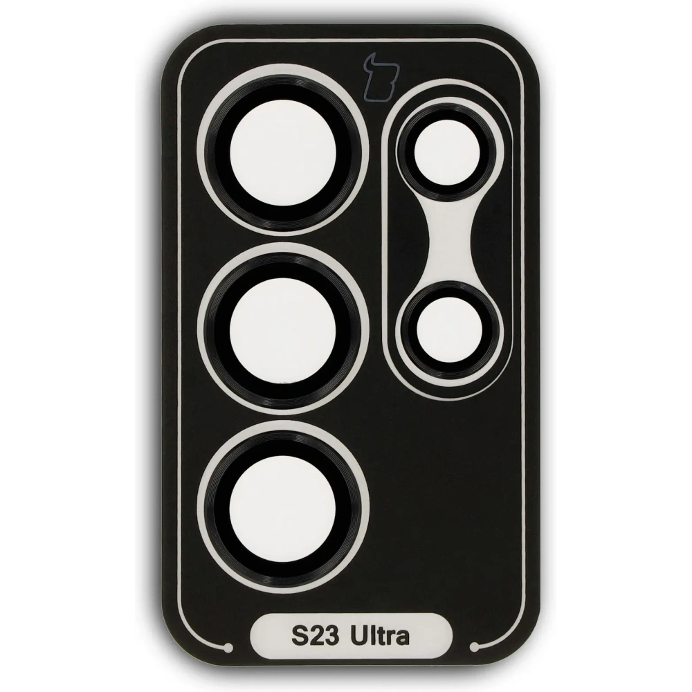 Szkło hartowane na aparat z aplikatorem Bizon Glass Snap Lens do Samsung Galaxy S23 Ultra czarne